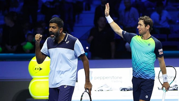 X/@AITA__Tennis : Rohan Bopanna and his partner Matthew Ebden 